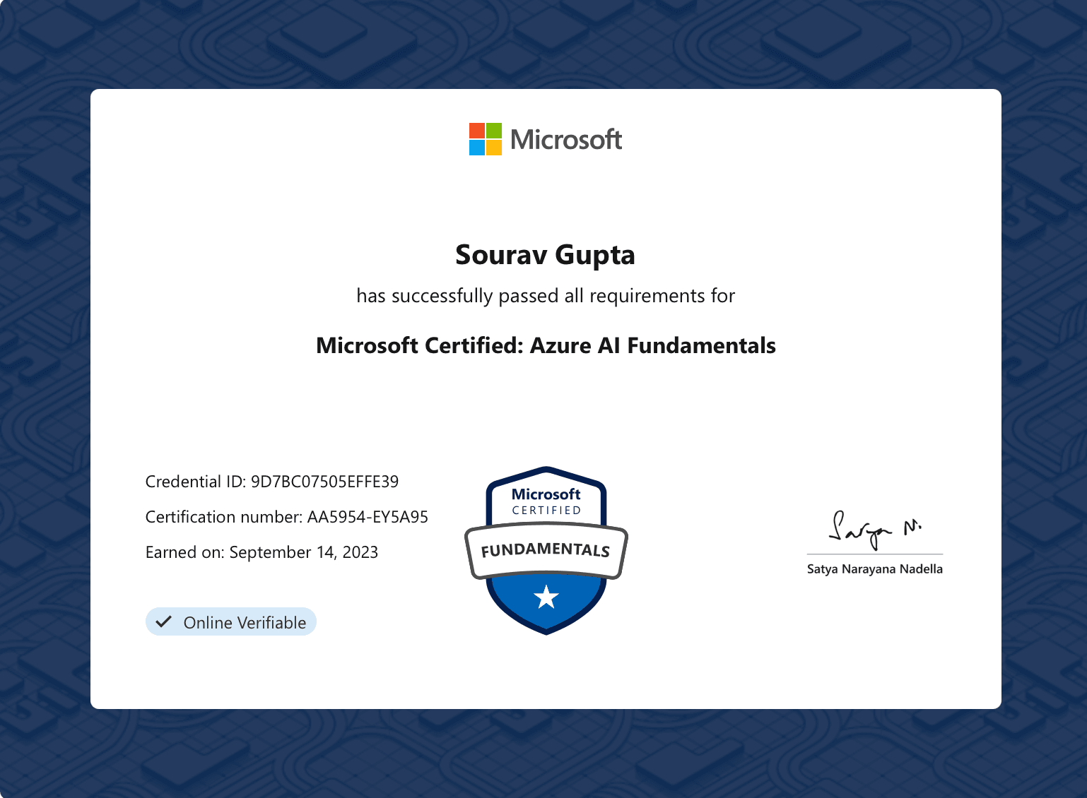 MS Azure AI Fundamentals